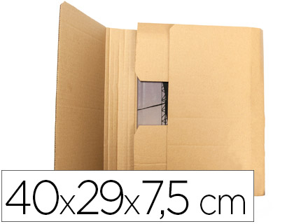 Caja archivo definitivo q-connect folio carton reciclado cierre con  lengueta 255x360x100 mm : : Oficina y papelería